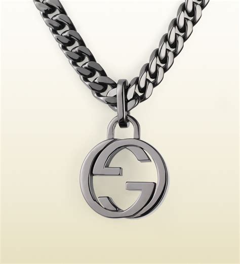 gucci interlocking g necklace replica|gucci interlocking g silver pendant.